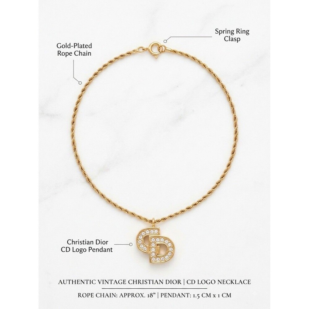 Vintage Christian Dior CD Logo Bracelet Gold Tone Pave Rhinestone Crystal
